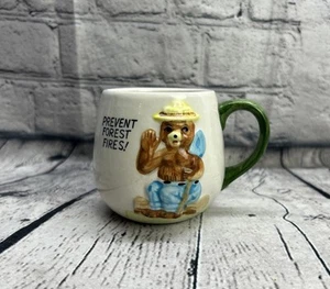 Vintage Norcrest Japan Smokey The Bear Mug Prevent Forest Fires - Picture 1 of 7