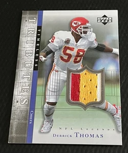 2007 Derrick Thomas Chiefs Upper Deck Timeless Tributes 3-Color Patch #TT-DT - Picture 1 of 3