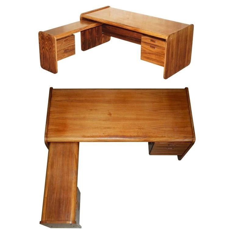 ПРЕКРАСНЫЙ ДАТСКИЙ СЕРЕДИНЫ ВЕКА БРАЗИЛЬСКИЙ ОФИС ЛЕВЫЙ УГЛОВОЙ СТОЛ ЧАСТЬ БОЛЬШОГО КОМПЛЕКТА - Изображение 1 из 4