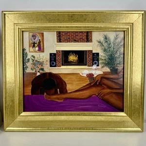 KOLONGI BRATHWAITE Art Print MY QUEEN Foot Lover 11x13in FRAMED American Artist - Picture 1 of 11