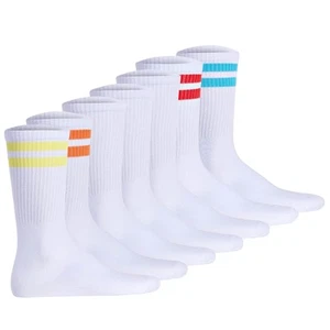 JACK&JONES Calcetines de Tenis Hombre, Pack de 7 - CALCETÍN DE TENIS JACELI STRIPES, Rayas... - Imagen 1 de 9