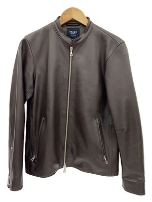 BEAMS HEART Single riders Jacket Brown S Used - Image 1 of 4