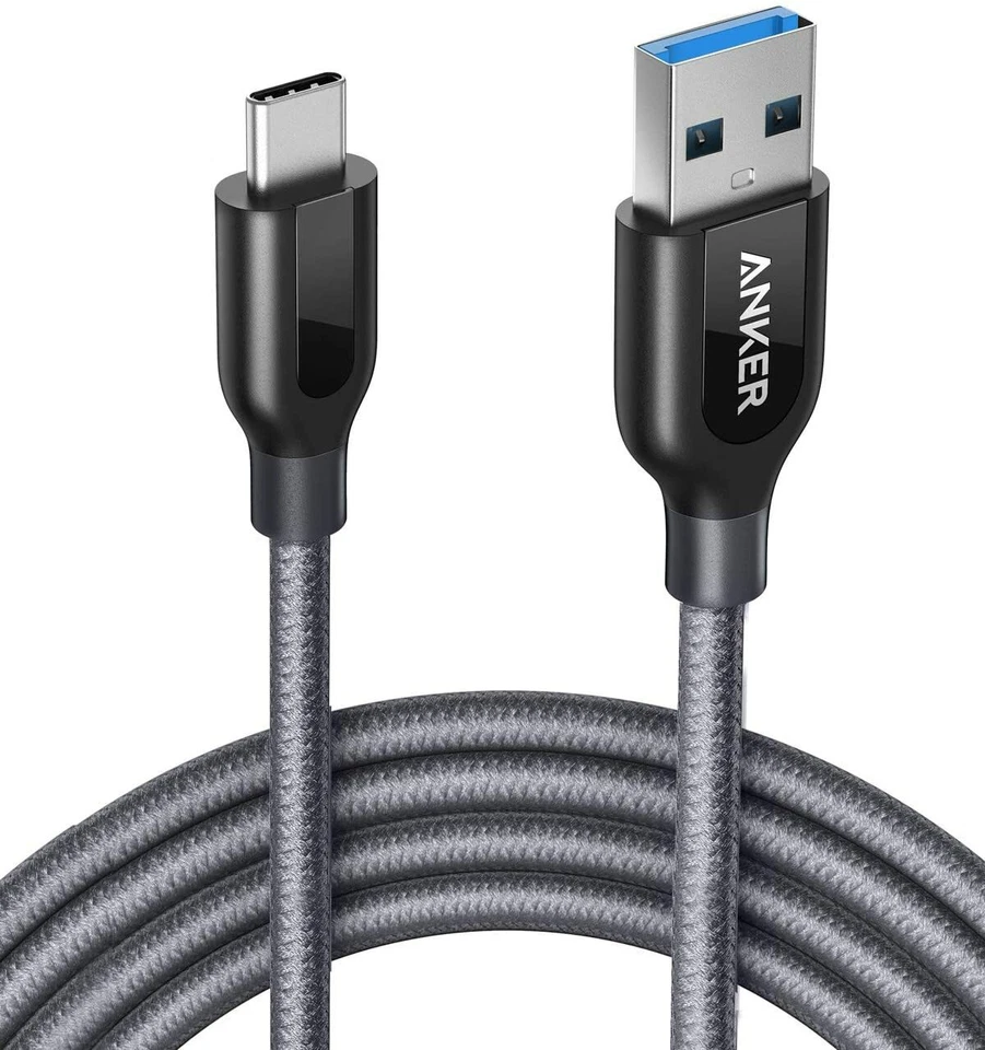 Anker PowerLine+ 3/6ft Nylon Charger Cable USB-C to USB 3.0 Charging for Samsung - Image 1 of 1