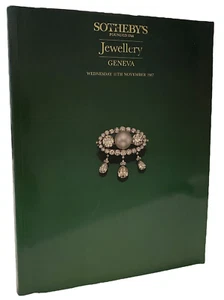 Sotheby's Jewellery Auction Catalog Geneva November 1987 - Picture 1 of 5