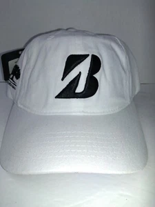 Gorra de béisbol Bridgestone con sombrero de golf blanca bordada talla única ajustable - Imagen 1 de 5