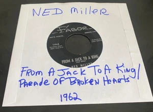 NED MILLER From a Jack to a King / Parade of Broken Hearts Faber 114-45 RPM - Messe - Bild 1 von 3