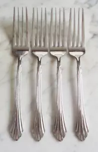 Retroneu Barrington Korea 18/8 Stainless 7 1/2 inch Set of 4 Dinner Forks - Picture 1 of 3