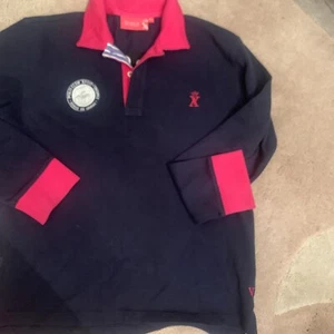 NEW VICOMTE A. NAVY /PINK Boy 10 LONG SLEEVED Great POLO Club Saint Tropes - Picture 1 of 5
