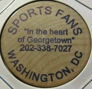 Appassionati di sport vintage Washington D.C. Legno Nichel - Gettone Washington DC - Foto 1 di 2