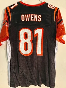Reebok Women's NFL Jersey Cincinnati Bengals Terrell Owens Black sz M - Picture 1 of 2