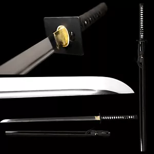 Japanese Katana Ninja Sword Samurai Full Tang 1095 Carbon Steel FULL TANG Sharp - Picture 1 of 12