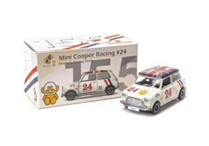 Pequeño Mini Cooper Racing #24 Hesketh Racing Team Aleación Modelo de Coche Escala 1/50 Regalos - Imagen 1 de 5