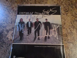 VOLANTINO CARTA 8X10 AUTOGRAFATO DI DEFAULT DALLAS DANY JEREMY DAVE THE FALLOUT - Foto 1 di 4