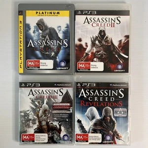 Assassins Creed PS3 Sony PlayStation 3 - 4 x Game Bundle Bulk Lot Complete - Picture 1 of 7