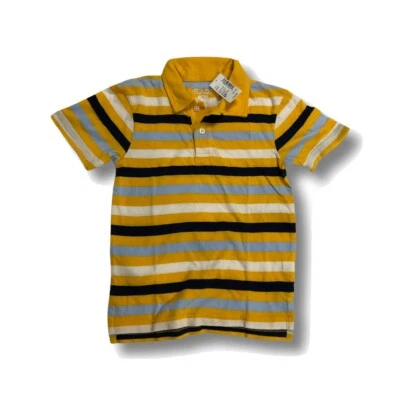 The Children's Place Boys Striped Jersey Polo Shirt Yellow Size Small NWT - Image 1 of 3