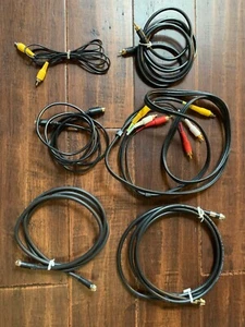 Various RCA, Cable TV, and other Video/Audio connecting cables - Picture 1 of 5
