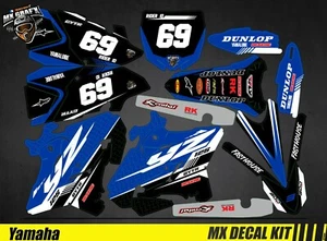 Motorrad Deko Kit für / Mx Decal Kit for Yamaha YZ 125-250 - Blue Crew - Bild 1 von 1