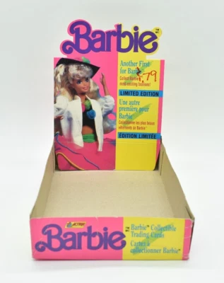 Barbie - CAJA DE TARJETAS COLECCIONABLES, 1991, Acción, Panini, Versión CANADÁ FRANCESA, LIMPIA Foto 1 de 4
