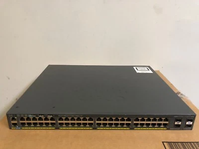 CISCO WS-C2960X-48FPS-L 48-Port Gigabit POE+ Switch ios-15.2 740W 2960X-48FPS-L - Image 1 of 4