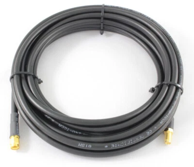 15m cavo antenna wifi RF 240 wireless bassa perdita rp sma male female lmr - Immagine 1 di 3