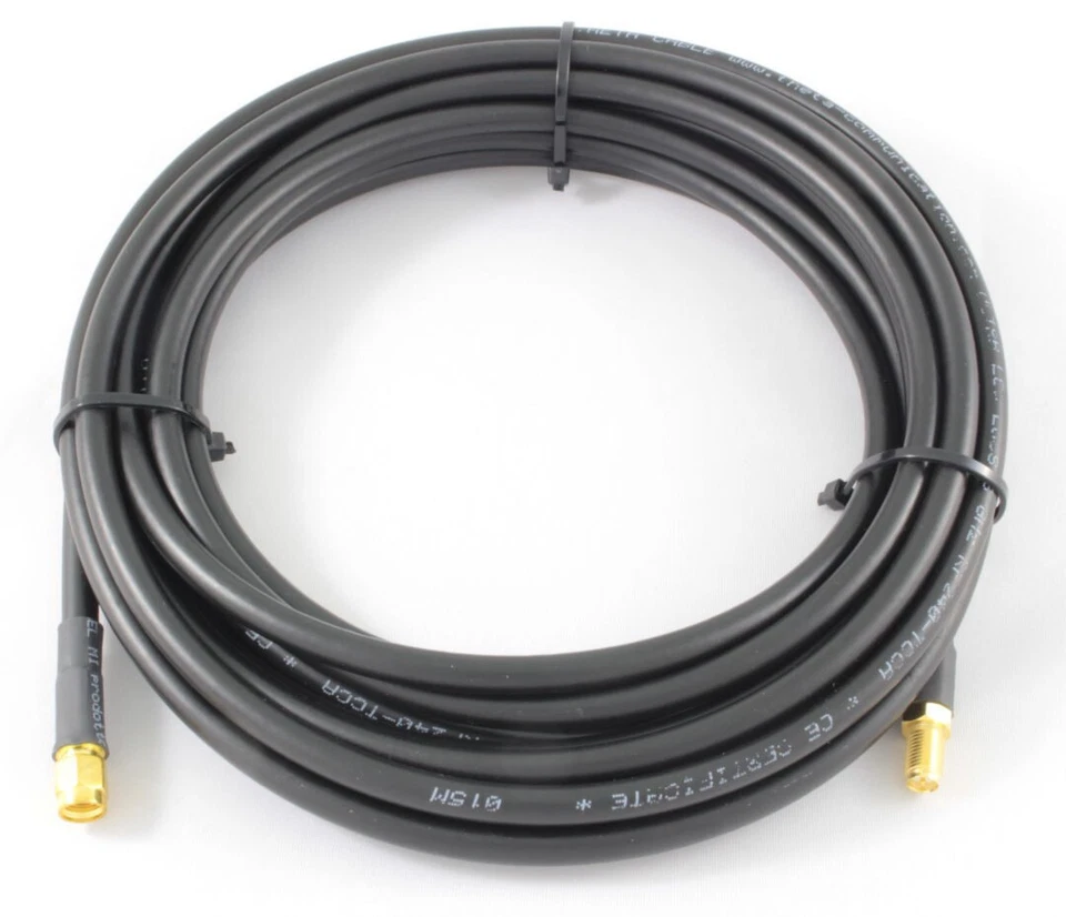 15m cavo antenna wifi RF 240 wireless bassa perdita rp sma male female lmr - Immagine 1 di 3