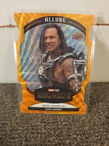 2022 UD Marvel Allure MICKEY ROURKE as IVAN VANKO #6 Orange Slice Die-Cut