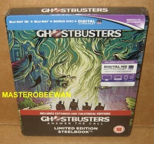 Ghostbusters Limited Edition Steelbook 3D +Blu-Ray New Sealed Zavvi Exclusive RF - Picture 1 of 2