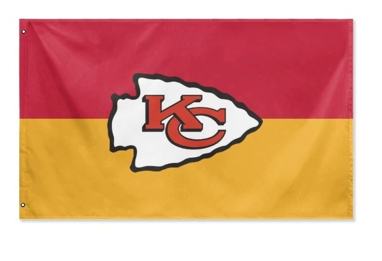 Kansas City Chiefs Flag 3x5 Banner Man Cave New KC FREE Shipping US Seller - Image 1 of 1
