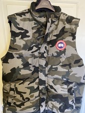 blue brush camo canada goose gilet