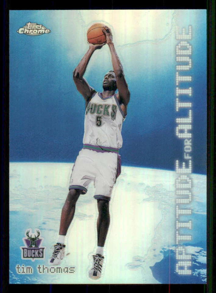 2000-01 Topps Chrome Aptitude for Altitude Refractors #AA8 Tim Thomas - Image 1 of 2