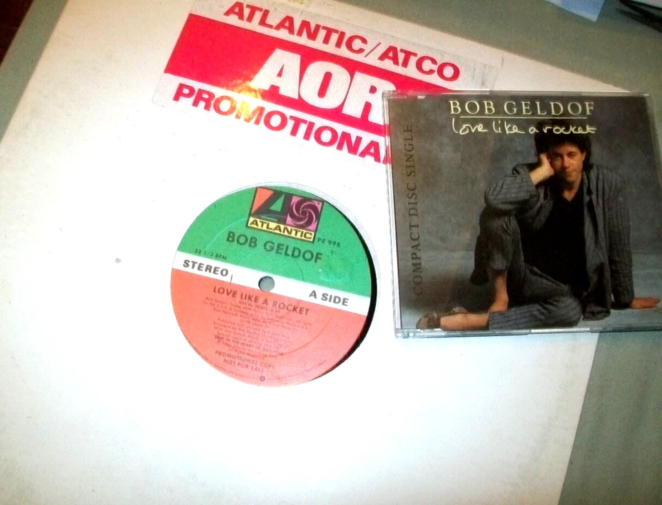 Bob Geldof PROMO VINYL / CD LOT Love Like a Rocket - Image 1 of 1