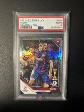 Topps 2021/22 1st Edition Pedri Starball PSA 9 FC Barcelona UCL