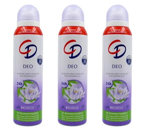 CD Wasserlilie Deo Spray , 3x150ml EAN500468000609 - Bild 1 von 1