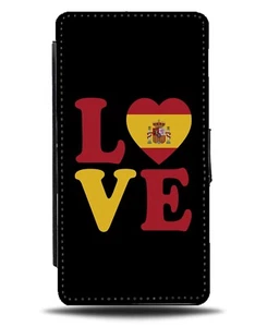 Estuche Cartera Abatible Love Spain Bandera de España Colores Regalo Novedad Logo DP45 - Imagen 1 de 3