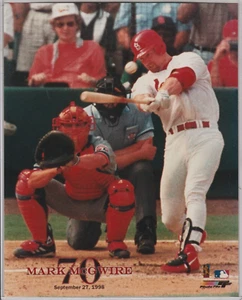 Mark McGwire/Cardinals "70" MLB Officially Licensed Photo File 8X10 Glossy Photo - Picture 1 of 3
