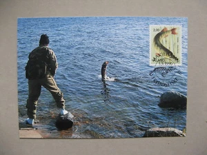 FINLAND ALAND, maximumcard maxi card 1990, fishing pike - Picture 1 of 1