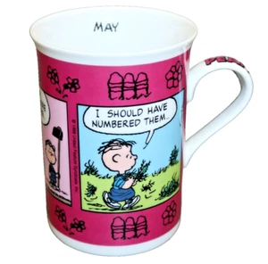 Peanuts Calendar Coffee Cup Mug - May Flowers - The Danbury Mint Charles Schulz - Picture 1 of 6