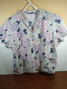 Sanibel Scrubs Women's Hope & Love Scrub Top Sz XL Ships Fast And Safe !!! - Picture 1 of 22