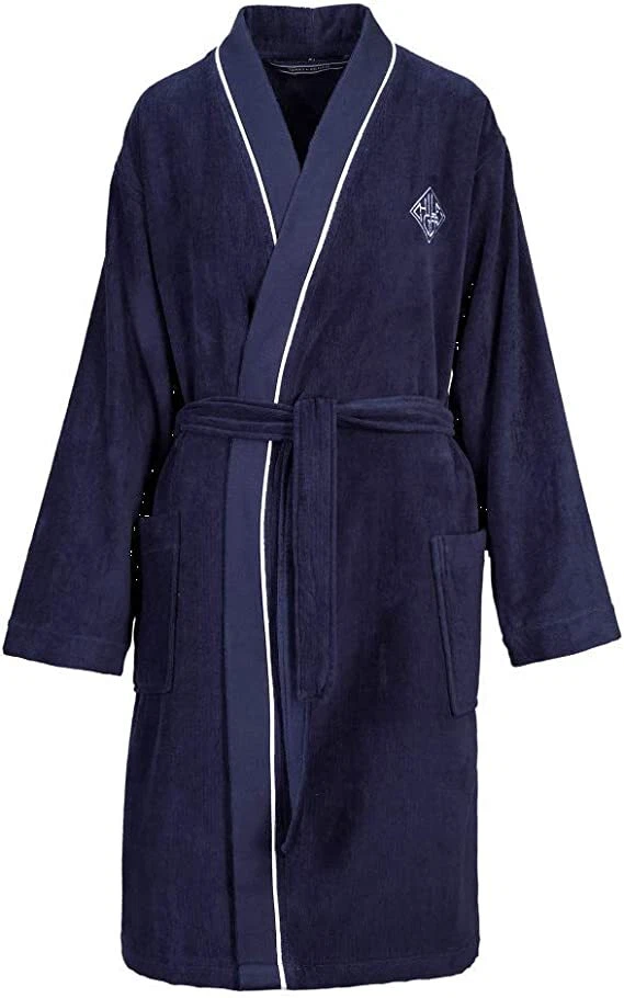 Tommy Hilfiger Albornoz Argyle Logo Felpa [Talla S] Azul Navy Nuevo y Emb. Orig. - Imagen 1 de 1