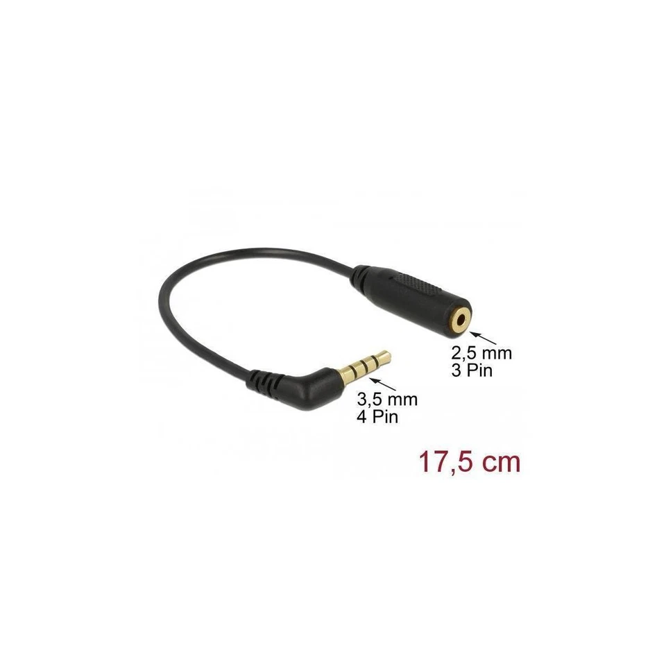 65673 - Audiokabel Klinkenstecker 3,5 mm 4 Pin gewinkelt >... - Bild 1 von 1