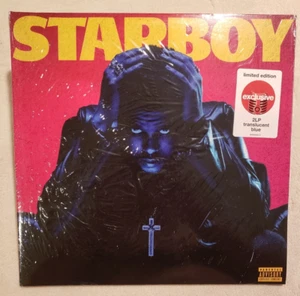 2LP THE WEEKND Starboy Limited Edition Translucent BLUE Vinyl Exclusive - Picture 1 of 2