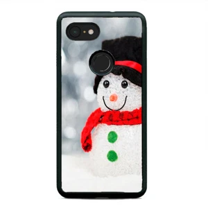 Merry Christmas Snowman Winter Holiday Case Cover For Google Pixel 3 3XL 2XL - Picture 1 of 5