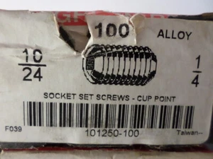 #10-24 Steckschlüssel Satz Schraube 1/4" lang schwarz Alu Cup Point 100 tlg. - Bild 1 von 3