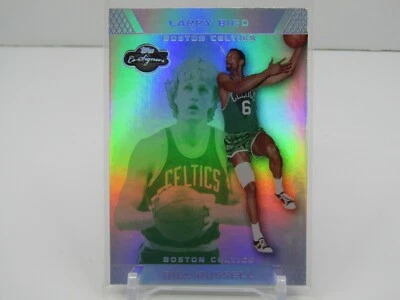 LARRY BIRD/BILLRUSSELL 2007 TOPPS CO-SIGNERS HOLO! #13/19! SSP! 波士顿凯尔特人!  — 第 1/2 张图片