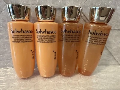 2024 Sulwhasoo Ginseng Concentrado Rejuvenecedor 25 ml Agua (2 piezas) + Emulsión (2 piezas) Foto 1 de 4