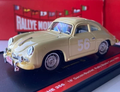 1/43 Brumm S058 Porsche 356 Coupe 1959 Monte Carlo #56 Gacon & Buchet BNMIB - Image 1 of 4