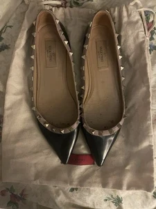 Valentino Rockstud Ballet Flats 38.5 - Picture 1 of 9