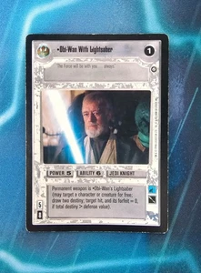Star Wars CCG Enhanced Premiere Obi-Wan with Lightsaber - Picture 1 of 1