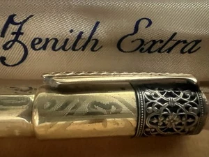ZENITH Fountain Pen 14K Gold Nib And Vintage Mechanical Pencil 50 - Picture 1 of 13