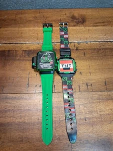 Reloj de pulsera Accutime Watch Corp Minecraft 2023 verde funcionando + reloj 2022 - Imagen 1 de 5